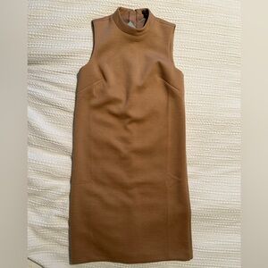 Ann Taylor Tan Sleeveless Mini Dress